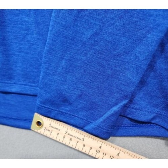 Under Armour Polo Shirt Mens Large Blue HeatGear Loose Long Sleeve - Picture 9 of 15